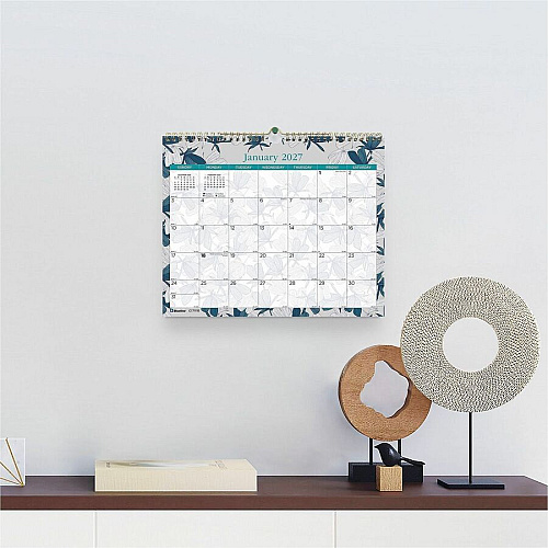 Blueline Garden Monthly Wall Calendar (C171115)