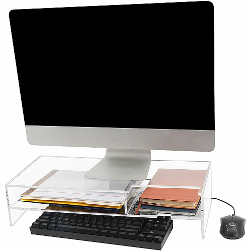 Kantek 2-Tier Acrylic Monitor Stand (AMS340)