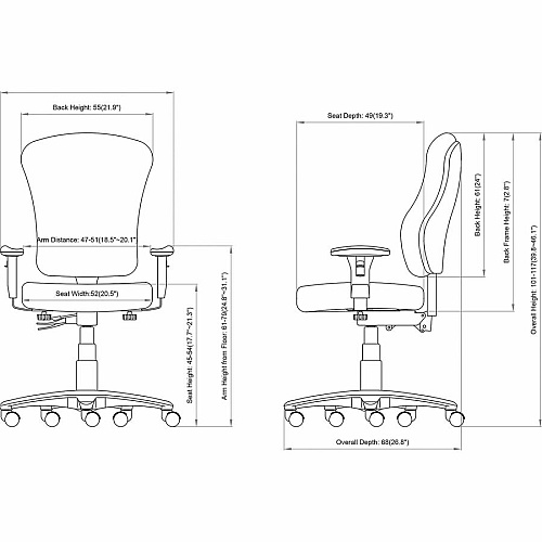 Lorell Accord Series Managerial Task Chair (66154)