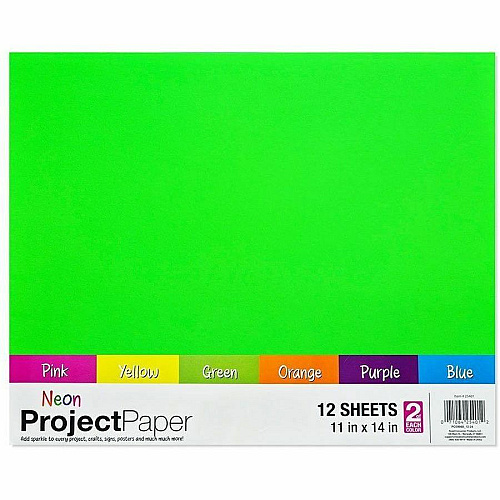 Royal Brites 2-Sided Project Paper Neon Assortment (25401)