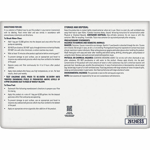 Pool Essential Custom Shock Treatment 1 Each (KPL26124ESS)