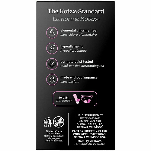 U by Kotex Wrapped Panty Liners Light - Absorbent, Individually Wrapped, Odor-absorbing, Chlorine-free - 120 / Box (58311)