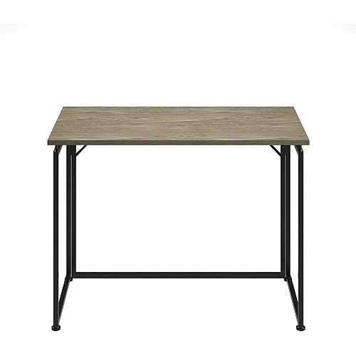 Techni Mobili Space Saving Folding Desk Folding Base - Modern Style - 66 lb Capacity - 39.50" Table Top Width x 19.70" Table Top Depth - 29.20" Height - Workstation, Computer, Bedroom, Dorm Room, Laptop - Assembly Required - Gray - Steel Base M (15FLDGRY)