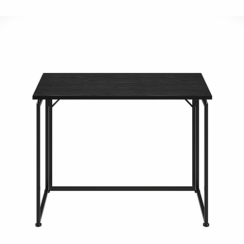 Techni Mobili Space Saving Folding Desk Folding Base - Modern Style - 66 lb Capacity - 39.50" Table Top Width x 19.70" Table Top Depth - 29.20" Height - Workstation, Computer, Bedroom, Dorm Room, Laptop - Assembly Required - Black - Steel Base M (15FLDBK)
