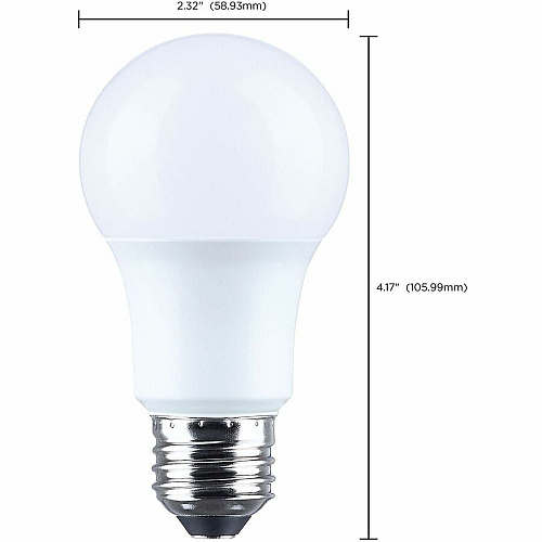 Satco 9.8W A19 LED Frosted Bulbs (S14353)