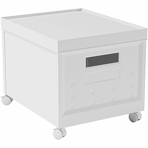 Techni Mobili Stackable Rolling File Boxes External Dimensions: 13" Width x 16.3" Depth x 12.5" Height - 34 lb - Media Size Supported: Letter - Lid, Lift-off Closure - Standard Duty - Stackable - Plastic, Polypropylene - White - For File, Storag (SBXF205)