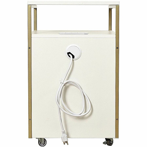 Techni Mobili Modern Rolling Filing Cabinet 15.7" Width x 15.7" Depth x 26" Height - 2 x Drawer(s) for File, Document - Letter - 198 lb Load Capacity - Locking Drawer, USB Interface, Power Outlet, Wheels, Locking Casters, Mobility, Concealed Outl (S19WHT)