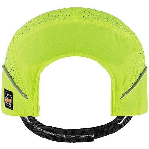 Ergodyne Skullerz 8955 Lightweight Bump Cap Hat Recommended for: Food Processing, Manufacturing, Inspection, Home - Standard - Head, Impact, Heat Protection - Hook & Loop Closure - High-density Polyethylene (HDPE), Polyester Mesh - Lime - Lightwei (23330)