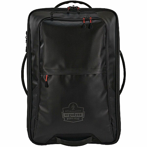 Ergodyne Arsenal Travel/Luggage Case (Carry On) Travel - Black Water Resistant - Tarpaulin, 600D Ripstop Polyester Body - Telescoping Handle, Handle - 9" Height x 14" Width x 22" Depth - 11.10 gal Volume Capacity (13129)