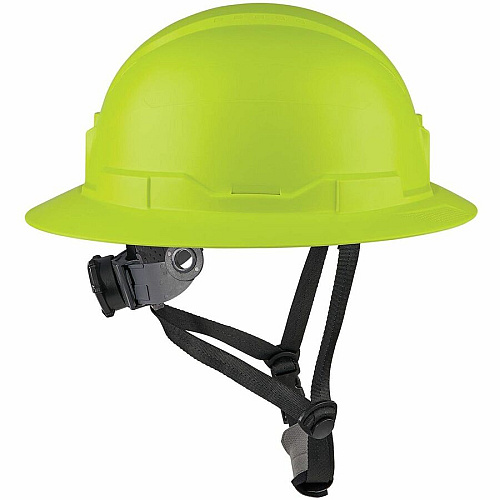 Ergodyne Skullerz 8963-MIPS Type 2 Full-Brim Safety Helmet Recommended for: Construction, Utility, Oil & Gas, Forestry, Mining, General Purpose - Head, Impact, Sun, Rain Protection - Expanded Polystyrene Foam (EPS) - Lime - Adjustable Ratchet, Rat (60601)
