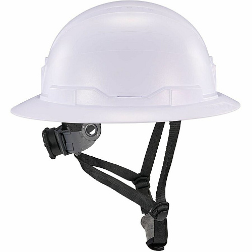 Ergodyne Skullerz 8963-MIPS Type 2 Full-Brim Safety Helmet Recommended for: Construction, Utility, Oil & Gas, Forestry, Mining, General Purpose - Head, Impact, Sun, Rain Protection - Expanded Polystyrene Foam (EPS) - White - Adjustable Ratchet, Ra (60600)