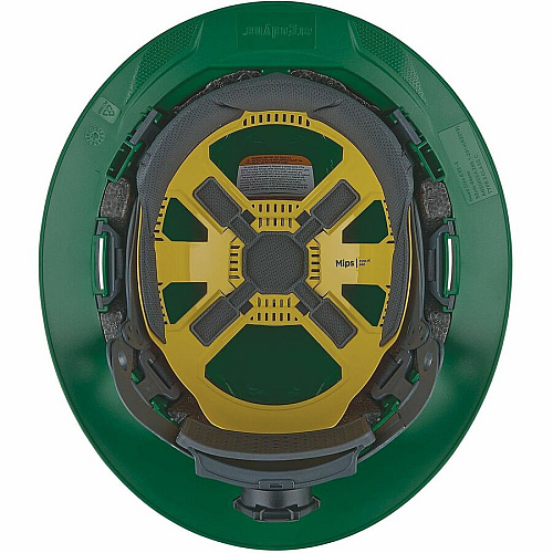 Ergodyne Skullerz 8963-MIPS Type 2 Full-Brim Safety Helmet Recommended for: Construction, Utility, Oil & Gas, Forestry, Mining, General Purpose - Head, Impact, Sun, Rain Protection - Expanded Polystyrene Foam (EPS) - Green - Adjustable Ratchet, Ra (60605)
