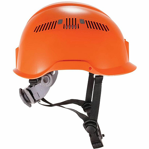 Ergodyne Skullerz 8977 Type 2 Safety Helmet Recommended for: Construction, Utility, Oil & Gas, Forestry, Mining, General Purpose - Impact, Head Protection - Expanded Polystyrene Foam (EPS) - Orange - Chin Strap, Breathable, Lightweight, Comfortabl (60363)
