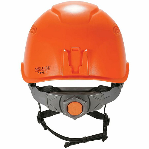 Ergodyne Skullerz 8977 Type 2 Safety Helmet Recommended for: Construction, Utility, Oil & Gas, Forestry, Mining, General Purpose - Impact, Head Protection - Expanded Polystyrene Foam (EPS) - Orange - Chin Strap, Breathable, Lightweight, Comfortabl (60363)