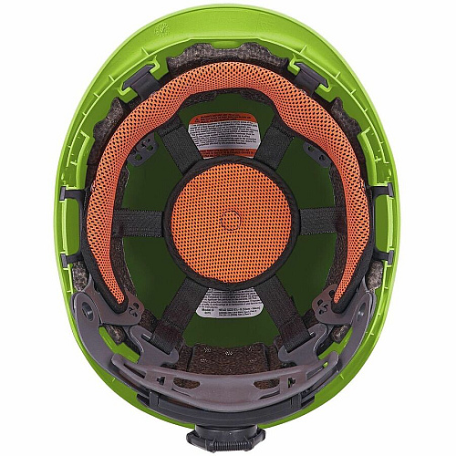 Ergodyne Skullerz 8976 Type 2 Safety Helmet Recommended for: Construction, Utility, Oil & Gas, Forestry, Mining, General Purpose - Impact, Head Protection - Expanded Polystyrene Foam (EPS) - Lime - Chin Strap, Lightweight, Comfortable, Sweatband,  (60360)