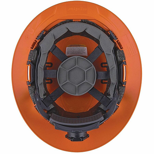 Ergodyne Skullerz 8964 Type 2 Safety Helmet Recommended for: Construction, Utility, Oil & Gas, Forestry, Mining, General Purpose - Impact, Sun, Rain, Head Protection - Expanded Polystyrene Foam (EPS), Polyester - Orange - Impact Resistant, Adjusta (60562)