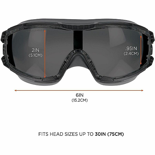 Ergodyne Skullerz ARKYN Anti-Scratch & Enhanced Anti-Fog Safety Recommended for: Indoor/Outdoor, Construction, Carpentry, Woodworking, Landscaping - Fog, Impact, Ultraviolet, UVA, UVB, UVC, Eye, Dust, Debris, Liquid, Particulate, ... Protection -  (60313)