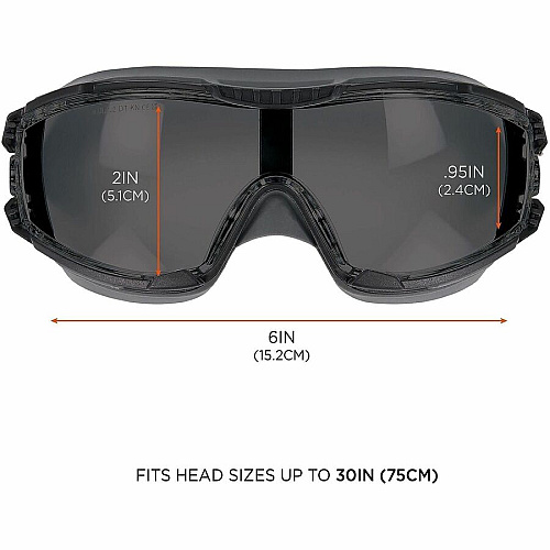 Ergodyne Skullerz ARKYN Anti-Scratch & Enhanced Anti-Fog Safety Recommended for: Indoor/Outdoor, Construction, Carpentry, Woodworking, Demolition, Landscaping - Impact, Fog, Ultraviolet, UVA, UVB, UVC, Dust, Debris, Liquid, Particulate, Eye, ... P (60315)