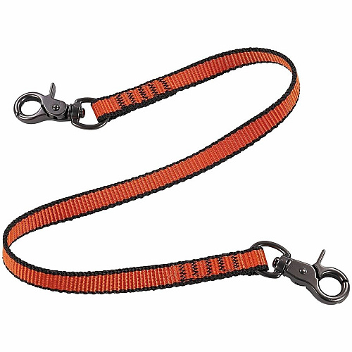 Ergodyne Squids 3153 Web Lanyard 5 lb Load Capacity - Medium (M) - Hook Attachment - Orange - Nylon - 3 Pack (19264)