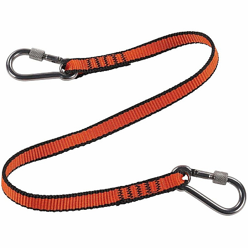 Ergodyne Squids 3154 Web Lanyard 5.07 lb Load Capacity - Medium (M) - Tether Attachment - Orange - Nylon - 3 Pack (19267)