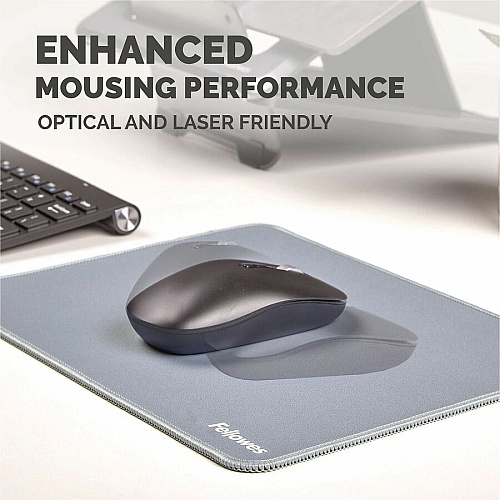 Fellowes Breyta XL Mousepad - Blue 0.09" Height x 11.02" Width x 8.26" Depth - Blue - Rubber - Fray Resistant, Anti-slip, Spill Resistant, Dust Resistant - Extra Large - Mouse - Retail - 1 / Pack (100145424)