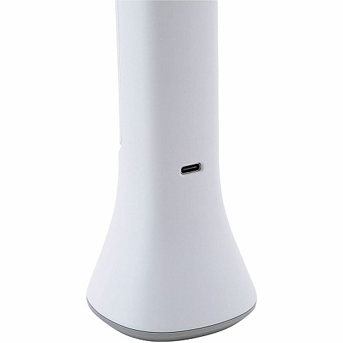 Victory Light LED 2-in-1 Converting Desk/Torch Lamp 10.8" Height x 2.5" Width - LED Bulb - Rechargeable Battery, Adjustable Brightness, Dimmable, USB Charging, Built-in USB Port, USB Powered - Desk Mountable - White - for Desk (VL314PW)