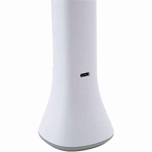 Victory Light LED 2-in-1 Converting Desk/Torch Lamp 10.8" Height x 2.5" Width - LED Bulb - Rechargeable Battery, Adjustable Brightness, Dimmable, USB Charging, Built-in USB Port, USB Powered - Desk Mountable - White - for Desk (VL314PW)