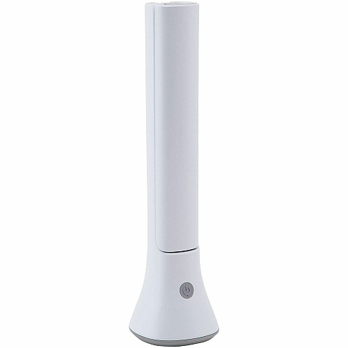 Victory Light LED 2-in-1 Converting Desk/Torch Lamp 10.8" Height x 2.5" Width - LED Bulb - Rechargeable Battery, Adjustable Brightness, Dimmable, USB Charging, Built-in USB Port, USB Powered - Desk Mountable - White - for Desk (VL314PW)