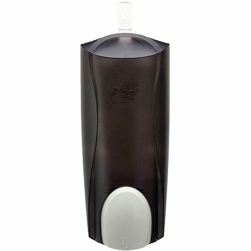 Dial Professional Liter Dispenser Manual - 1.29 quart Capacity - Adjustable, Locking Mechanism, Vandal Resistant, Push Button, Easy to Use - Smoke (03922CT)