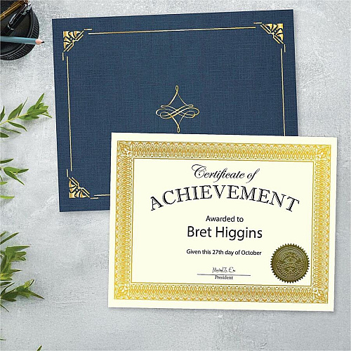 FranklinCovey Geographics Achievement Essentials Certificates Kit 1 Carton (49994)