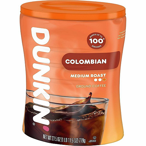 Dunkin Donuts Dunkin' Donuts Ground Colombian Coffee Medium - Ground - Colombian (01292)