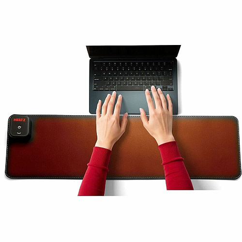 Victor Heetz Grounding Desk Pad Rectangular - 27.6" Width x 7.90000" Depth - Faux Leather - Black (HTZ400G)
