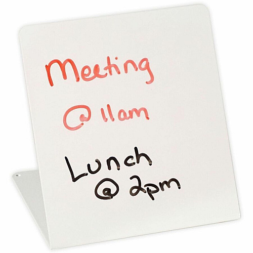 Victor Blank Slate Mini Whiteboard White Steel Surface - Desktop - Magnetic - Portable, Durable, Long Lasting, Smooth Writing, Compact, Ergonomic, Stain Resistant (MT300)