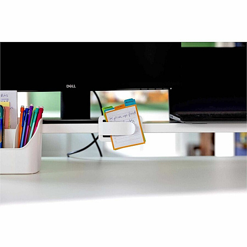 Victor MagnaTrack All-Steel Monitor Riser Computer Monitor Display Type Supported - 4" Height x 8" Width - Desktop - Steel, Solid Steel - Arctic White - For Monitor, Office, Studio, Home - Ergonomic, Comfortable, Non-slip Base, Sturdy, Robust, Du (MT210W)