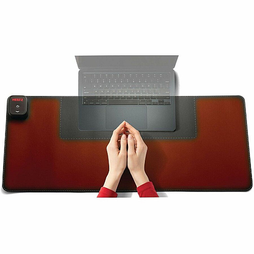 Victor Heetz Grounding Desk Pad Rectangular - 31.5" Width x 11.80000" Depth - Faux Leather - Black (HTZ410G)