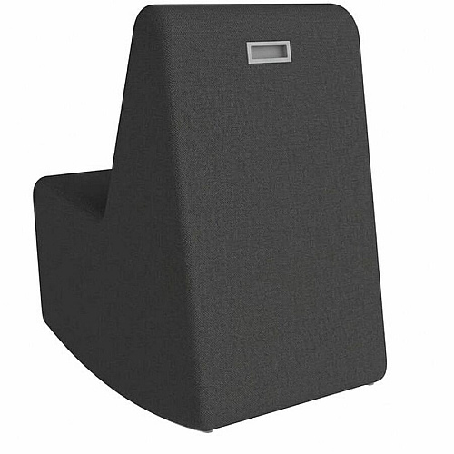 Learniture Shapes Series II 4-Tier Soft Seating Foam, Vinyl Seat Material - Engineered Wood Frame Material - Black Smooth Grain (LNTSSRBK)