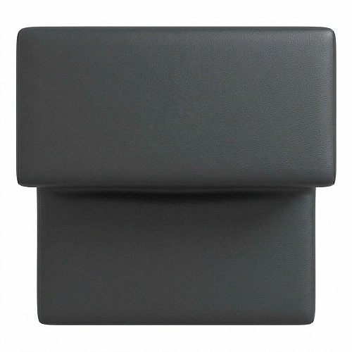 Learniture Shapes Series II 2-Tier Soft Seating Foam, Vinyl Seat Material - Engineered Wood Frame Material - Black Smooth Grain - Rubber (LNTSS2BK)