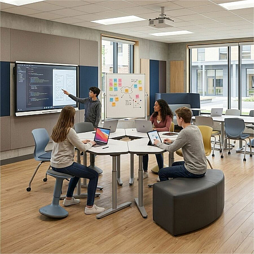 Learniture Shapes Series II 1/4 Round Soft Seating Vinyl Seat Material - Engineered Wood Frame Material - Black Smooth Grain - Foam (LNT1012BKA)