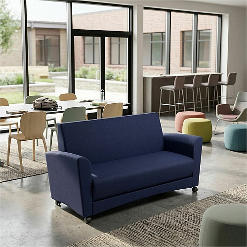 Learniture Shapes Series II Common Area Sofa 48.50" Seat Width - Wood Frame - 60" x 29" x 26" Overall Dimension - Foam Seat (LNT1700266)