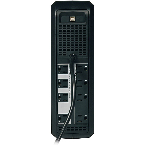 Tripp Lite by Eaton OmniSmart LCD 120V 650VA 350W Line-Interactive UPS, Tower, LCD display, USB port 8 Hour Recharge - 3.20 Minute Stand-by - 110 V AC Input - 120 V AC Output - USB - 8 x NEMA 5-15R Receptacle(s) (OMNI650LCD)