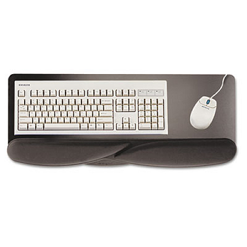 Kensington Wrist Pillow Foam Extended Keyboard Platform Wrist Rest, 28 x 11.5, Black (36822)