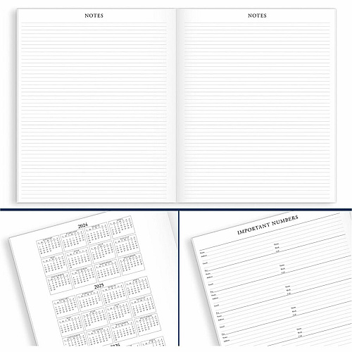 At-A-Glance Executive Padfolio Refill for 70-290 Large - Julian Dates - Monthly - 13 Month - January 2026 to January 2027 - 1 Month Double Page Layout - 9" x 11" Sheet Size - White Sheet - Stapled - White - Paper - Bleed Resistant - 1 Each (7090910)