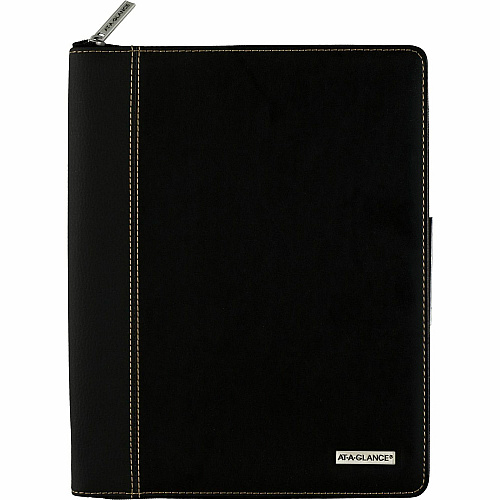 At-A-Glance Executive Appointment Book with Zipper Large - Julian Dates - Weekly, Monthly - 12 Month - January 2026 to December 2026 - 8:00 AM to 5:45 PM - Quarter-hourly - 1 Week, 1 Month Double Page Layout - 8 1/4" x 11" Sheet Size - White Sh (70NX8105)