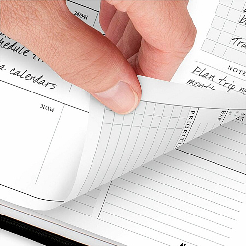 At-A-Glance Executive Appointment Book with Zipper Large - Julian Dates - Weekly, Monthly - 12 Month - January 2026 to December 2026 - 8:00 AM to 5:45 PM - Quarter-hourly - 1 Week, 1 Month Double Page Layout - 8 1/4" x 11" Sheet Size - White Sh (70NX8105)