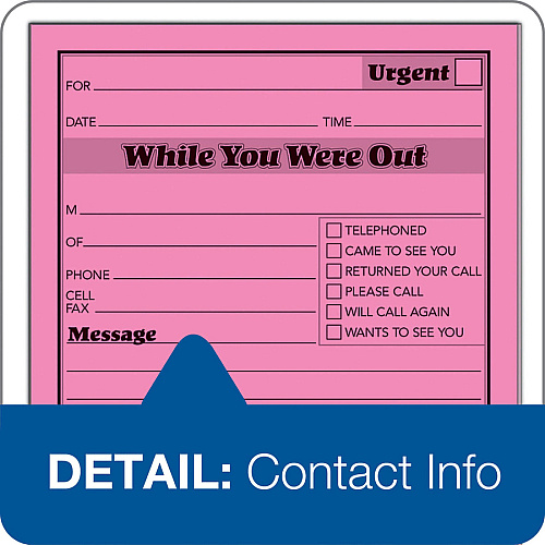 Adams Neon While You Were Out Message Pads 50 Sheet(s) - Gummed - 4" x 5" Sheet Size - Assorted - Assorted Sheet(s) - 6 / Pack (9711NEON)