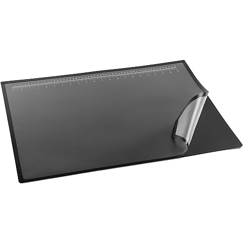Artistic Logo Desktop Organizer Pad Rectangular - 24" Width x 19" Depth - Rubber Backing - Rubber, Plastic - Black (41100)