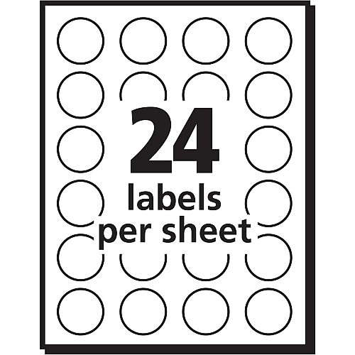 Avery&reg; Color Coded Label 3/4" Diameter - Removable Adhesive - Round - Laser - Neon Green, Neon Orange, Neon Pink, Neon Yellow - Paper - 24 / Sheet - 42 Total Sheets - 1008 Total Label(s) - 1008 / Pack (05474)