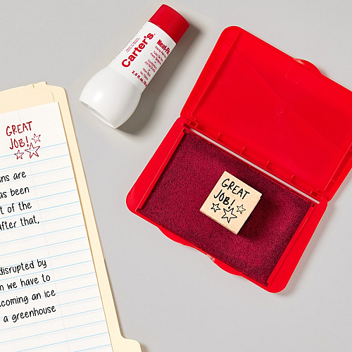 Carter's&trade; Stamp Pad Inker Red Ink - 2 fl oz - Red - 1 Each (21447)