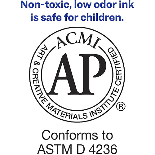 Avery&reg; Marks A Lot Jumbo Washable Marker Chisel Marker Point - Washable - Black Ink - Water Based - Black Barrel - 1 Each (24158)