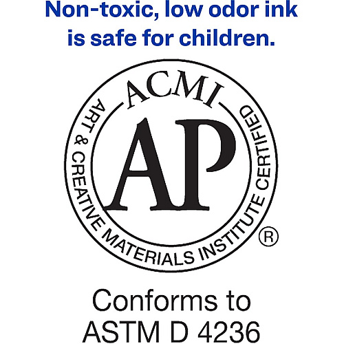 Avery&reg; Marks A Lot Desk-Style Dry Erase Marker 5 mm Chisel Marker Point - Erasable - Washable - Blue Ink - Dry - White Barrel - Home, Classroom, Office, School, Document, Writing (24406)